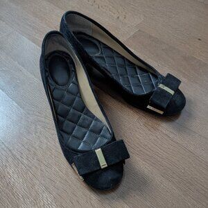 Michael Kors Black Suede Kitten Heels